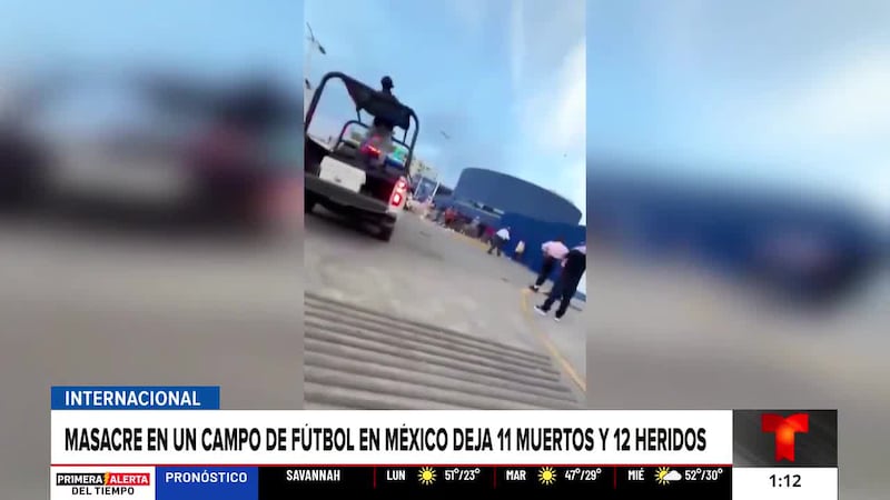 Once muertos y 12 heridos deja un ataque en una cancha de fútbol en México