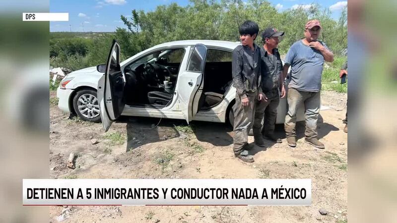 Detienen a 5 inmigrantes y conductor nada a México