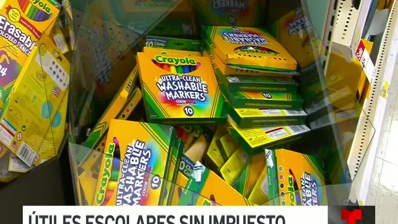 Ropa, computadoras y otros artículos están incluidos en el fin de semana libre de impuestos...