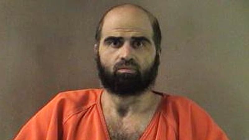 Nidal Hasan, ex psiquiatra del ejército y el tirador de la matanza en Fort Hood. Foto sin...