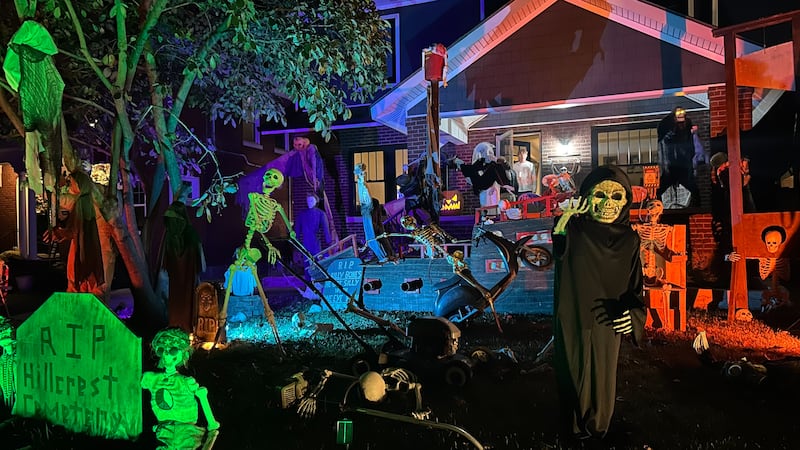 Check out one of the spookiest streets in Louisville during Halloween!